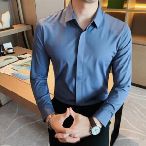 british style non ironing cotton shirt